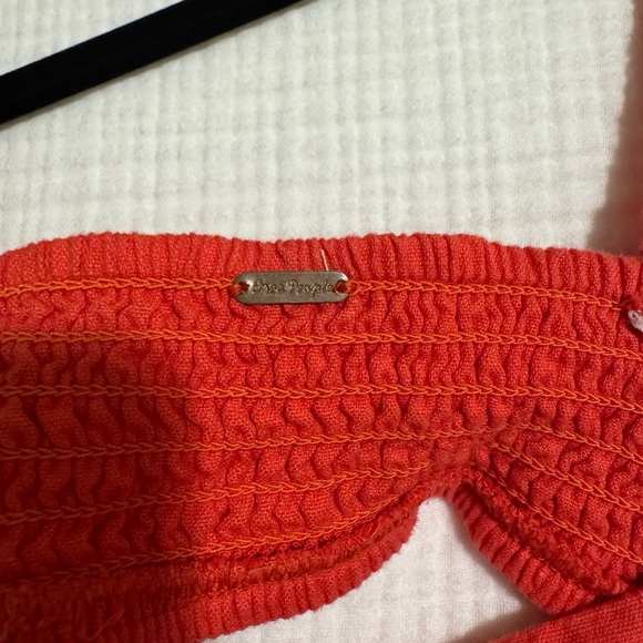 Free People Red Ruched Cut Out Mini Dress - Picture 3 of 5